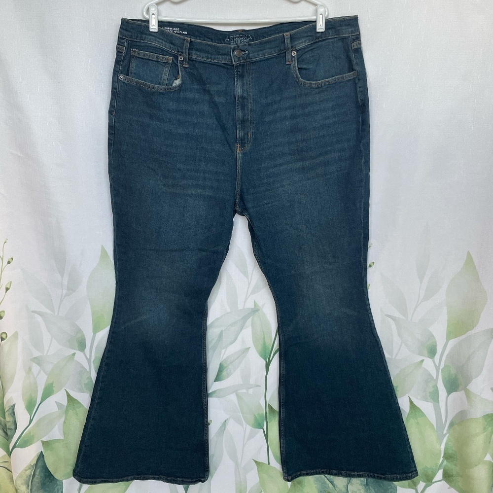 Women's Highest-rise Vintage 70s plus size flared Jeans